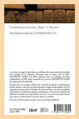 Considérations électorales