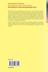 Recent Advances in Constructive Approximation Theory