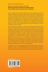 Global Supply Chain and Operations Management