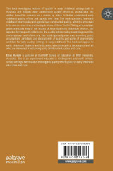 The Quality Agenda in Early Childhood Education