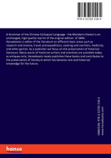 A Grammar of the Chinese Colloquial Language A Grammar of the Chinese Colloquial Language