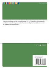 Über den Humorbegriff in E.T.A. Hoffmanns 'Kater Murr'