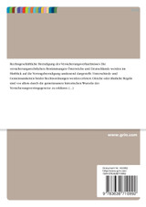 Die rechtsgeschäftliche Beendigung des Versicherungsverhältnisses im österreichischen und deutschen Recht Die rechtsgeschäftliche Beendigung des Versicherungsverhältnisses im österreichischen und deutschen Recht
