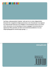 Der Prophet Amos in Unterrichtswerken für den Evangelischen Religionsunterricht Der Prophet Amos in Unterrichtswerken für den Evangelischen Religionsunterricht