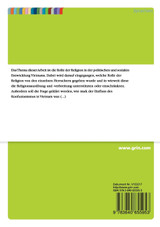 Die Rolle der Religion in der sozialen und politischen Entwicklung Vietnams