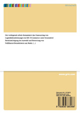 Outsourcing von Logistikdienstleistungen im B2C E-Commerce