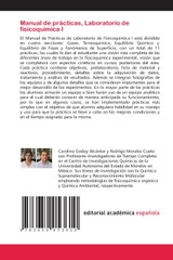 Manual de prácticas, Laboratorio de fisicoquímica I Manual de prácticas, Laboratorio de fisicoquímica I