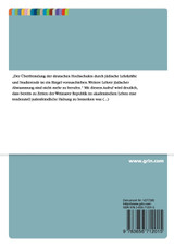 Antisemitismus an Universitäten der Weimarer Republik