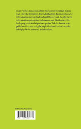 Über die Individualität und das Individuationsprinzip. 5. methaphysische Disputation / Über die Individualität und das Individuationsprinzip. 5. methaphysische Disputation