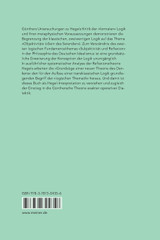 Grundzüge einer neuen Theorie des Denkens in Hegels Logik