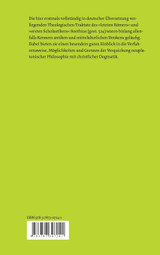 Die theologischen Traktate Die theologischen Traktate