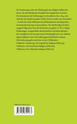 Vorlesungen über die Philosophie der Religion / Vorlesungen über die Philosophie der Religion Vorlesungen über die Philosophie der Religion / Vorlesungen über die Philosophie der Religion