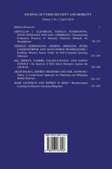 Journal of Cyber Security and Mobility 3-2, Special Issue on Next Generation Mobility Network Security