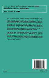 Concepts, Clinical Developments, and Therapeutic Advances in Cancer Chemotherapy
