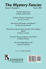 The Mystery Fancier (Vol. 2 No. 2) March 1978 The Mystery Fancier (Vol. 2 No. 2) March 1978