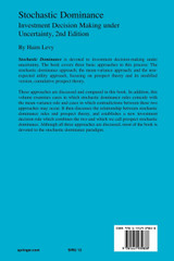 Stochastic Dominance