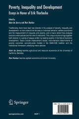 Poverty, Inequality and Development Poverty, Inequality and Development