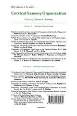Cortical Sensory Organization Cortical Sensory Organization