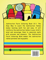 Subtraction Facts Colouring Book 12-1 Subtraction Facts Colouring Book 12-1