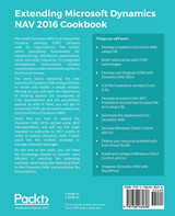 Extending Microsoft Dynamics NAV 2016 Cookbook Extending Microsoft Dynamics NAV 2016 Cookbook