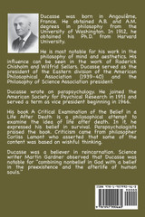 A Critical Examination of the Belief in a Life After Death