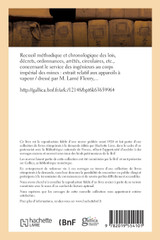 Recueil méthodique et chronologique des lois, décrets, ordonnances, arrêtés, circulaires concernant Recueil méthodique et chronologique des lois, décrets, ordonnances, arrêtés, circulaires concernant