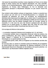 Histoire du Grand Orient de France, tome 1 Histoire du Grand Orient de France, tome 1