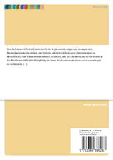 Strategischer Marketingmanagementplan für ein mittelständisches Bauunternehmen. Eine SWOT-Analyse Strategischer Marketingmanagementplan für ein mittelständisches Bauunternehmen. Eine SWOT-Analyse