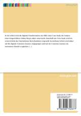 Analyse eines Online-Shops. Customer Journey und Sortimentspolitik im E-Commerce