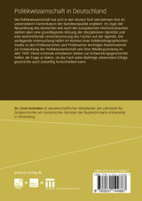 Politikwissenschaft in Deutschland Politikwissenschaft in Deutschland