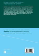 Parteien und Parteiensysteme in den deutschen Ländern Parteien und Parteiensysteme in den deutschen Ländern