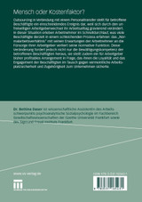 Mensch oder Kostenfaktor?