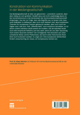 Konstruktion Von Kommunikation in Der Mediengesellschaft