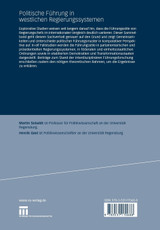 Politische Führung in westlichen Regierungssystemen