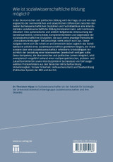 Wie ist sozialwissenschaftliche Bildung möglich? Wie ist sozialwissenschaftliche Bildung möglich?