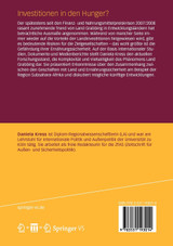 Investitionen in den Hunger? Investitionen in den Hunger?