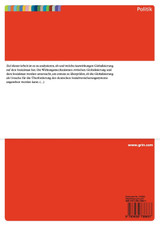 Sozialstaatsentwicklung unter Bedingungen der Globalisierung Sozialstaatsentwicklung unter Bedingungen der Globalisierung