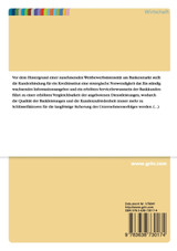 Beschwerdemanagement im Bereich der deutschen genossenschaftlichen Bankengruppe