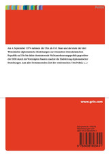 Diplomatische Beziehungen zwischen der DDR und den USA