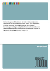 Selbstdarstellung politischer Akteure in den Medien