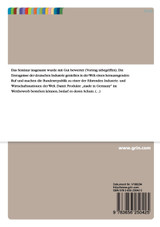 Der immaterialgüterrechtliche Schutz von Gebrauchsgegenständen Der immaterialgüterrechtliche Schutz von Gebrauchsgegenständen