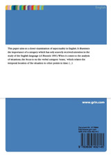 Aspectuality in English - Temporal Perspectives and Properties