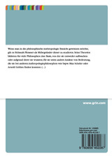Helmuth Plessners Konzept der Außenwelt, Innenwelt und Mitwelt Helmuth Plessners Konzept der Außenwelt, Innenwelt und Mitwelt