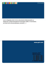Konzeption eines Rahmenmodells zur Einführung von Wissensmanagement-Technologien mit Fokus auf die Benutzerakzeptanz