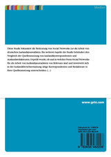 Der Einfluss von Social Networks auf die Auslandsberichterstattung Der Einfluss von Social Networks auf die Auslandsberichterstattung