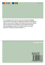 Das Leben und die Pädagogik Maria Montessoris Das Leben und die Pädagogik Maria Montessoris