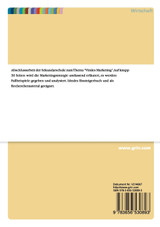 Virales Marketing. Mit Mundpropaganda statt Budget zum Erfolg