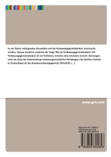 Verfassungsgerichtbarkeit am Beispiel des NPD-Verbotsverfahrens Verfassungsgerichtbarkeit am Beispiel des NPD-Verbotsverfahrens