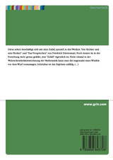Der Einfluss des Zufalls auf die Ermittler in Friedrich Dürrenmatts "Der Richter und sein Henker" und "Das Versprechen" Der Einfluss des Zufalls auf die Ermittler in Friedrich Dürrenmatts "Der Richter und sein Henker" und "Das Versprechen"