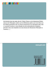 Platons "Politeia". Eine vorsichtige Annäherung an den Philosophen